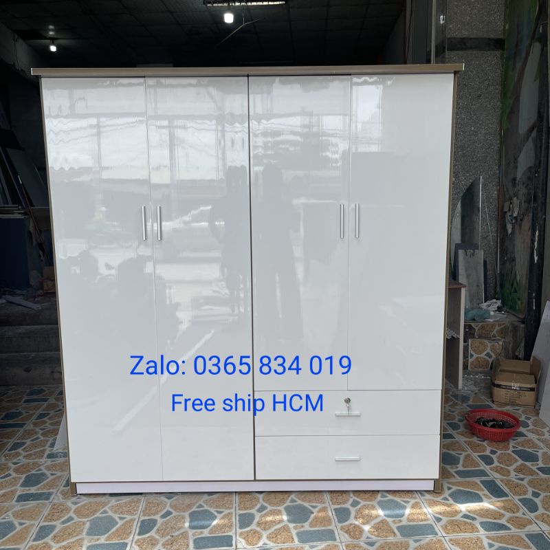 Tủ quần áo ngang 1m65 cao 1m8 sâu 48 nhựa đài loan