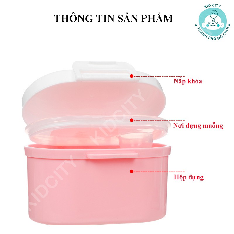 Hộp đựng sữa bột,bảo quản thực phẩm đa năng cho bé dung tích 1380ml -1920ml (230g-320g)