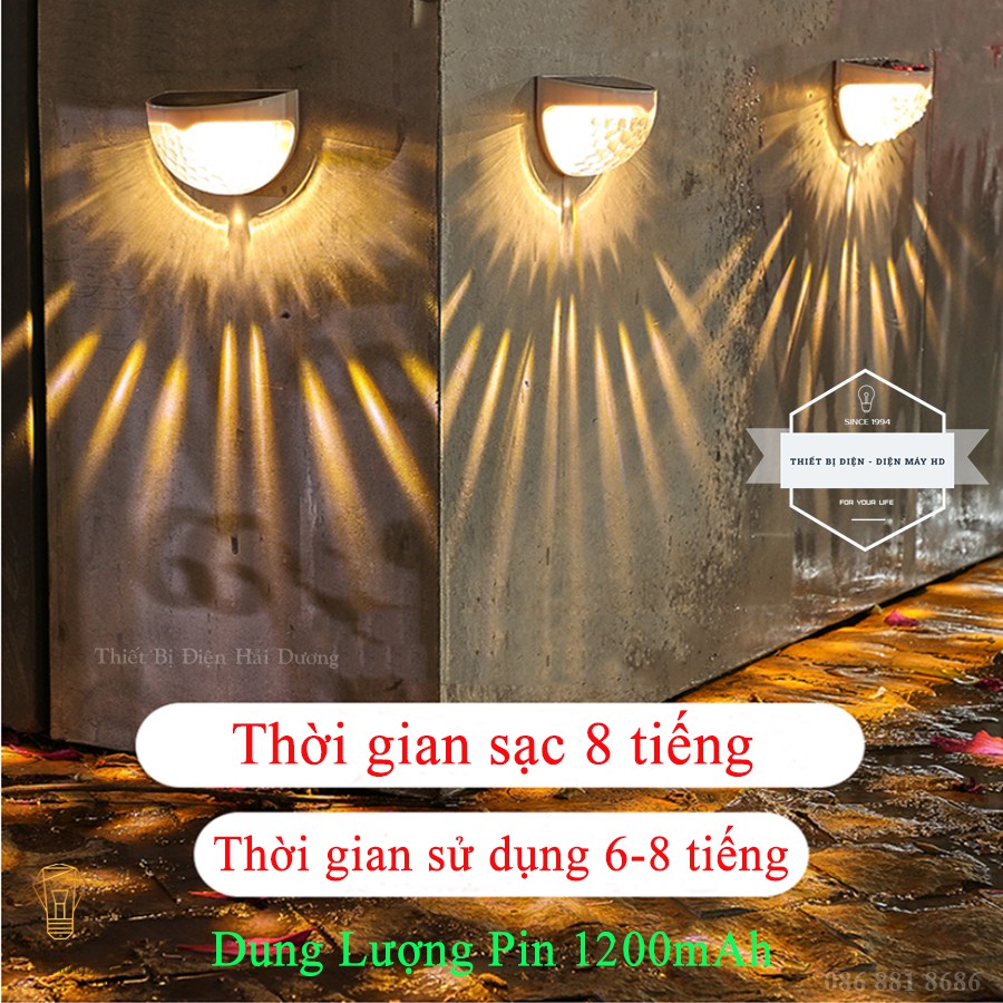 Đèn Led Gắn Tường - Sử Dụng Năng Lượng Mặt Trời MT-107 - Chống Nước IP65 - Ánh Sáng Trắng , Vàng - Energy Green Lighting