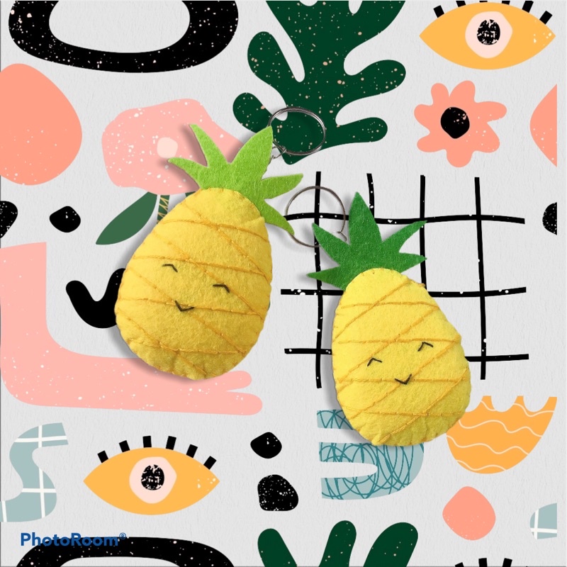 Móc khoá treo hình Bơ, Dứa ngộ nghĩnh 🥑