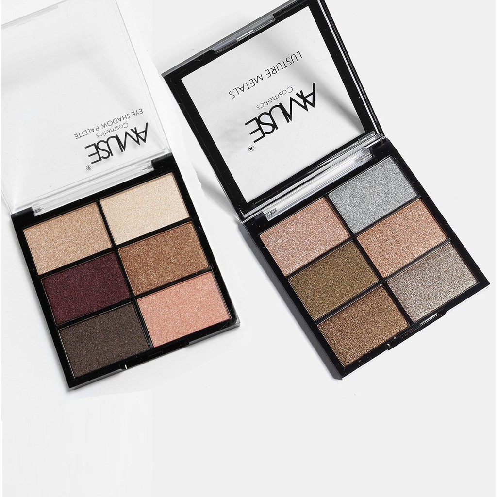 [Bill Mỹ] Bảng 6 Màu Mắt ánh nhũ Amuse Lusture Metals Eyeshadow Palette / Shop Miss A | WebRaoVat - webraovat.net.vn