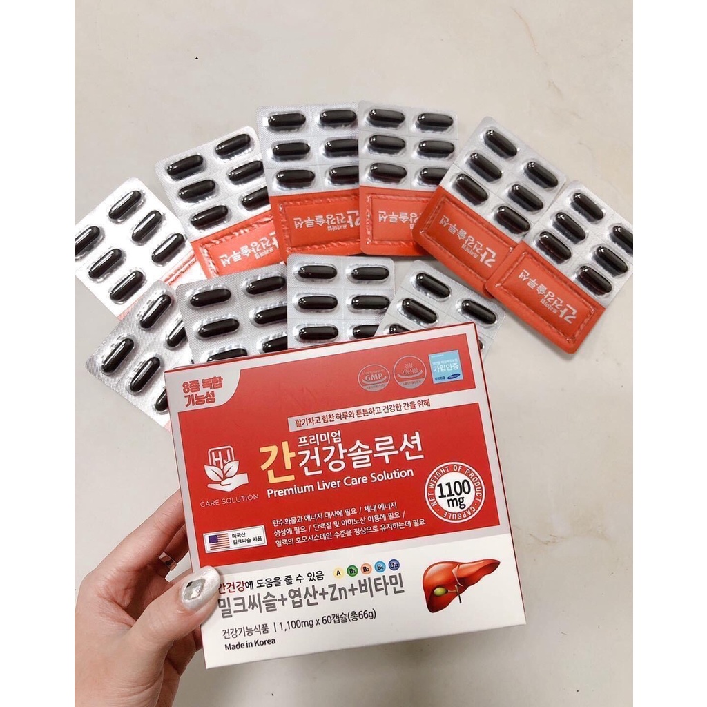 Thải độc gan Hàn Quốc hiệu quả của Samsung bổ gan Milk Thistle Liver Care 60 viên MÓM COSMETICS