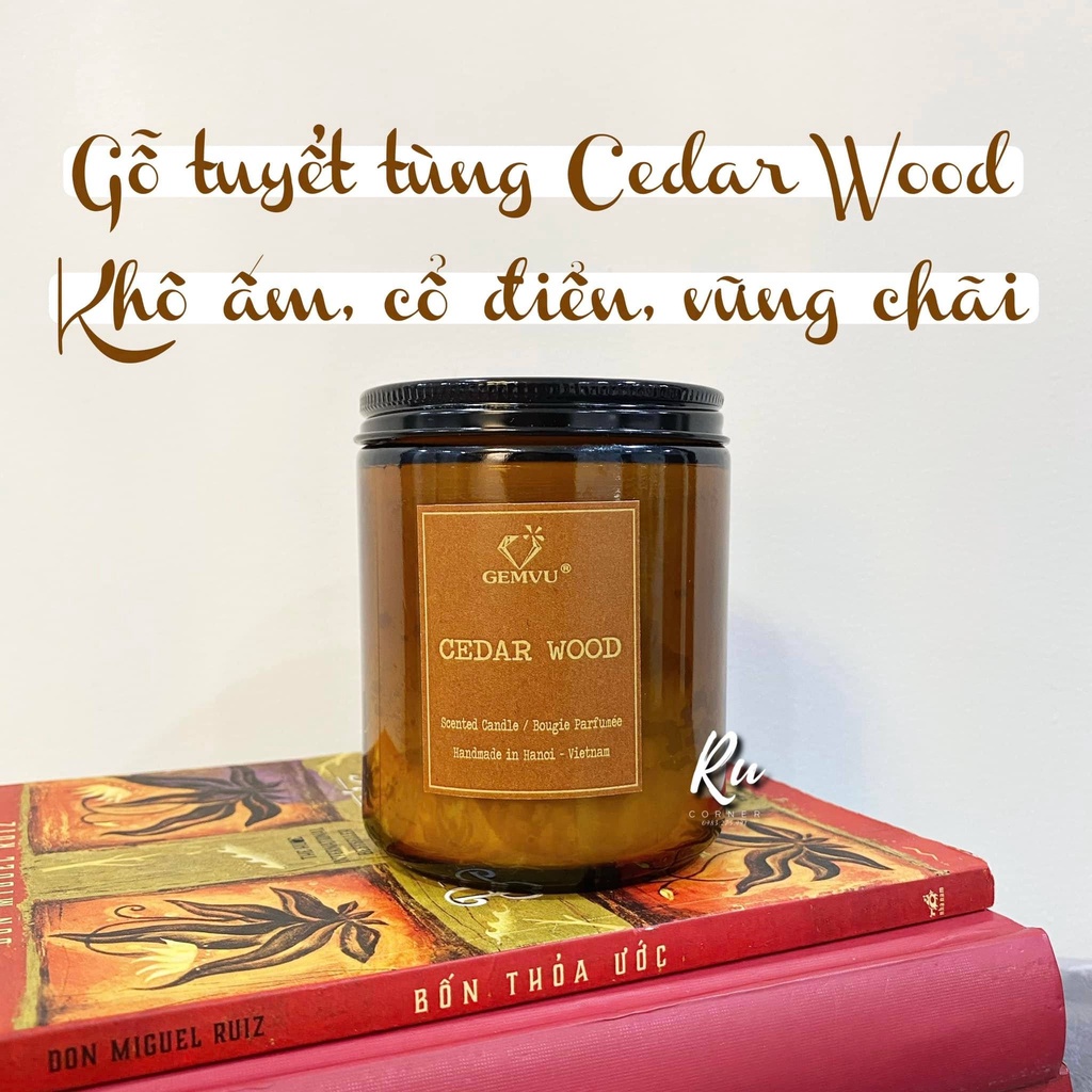 Nến thơm một bấc Gemvu - Cedarwood