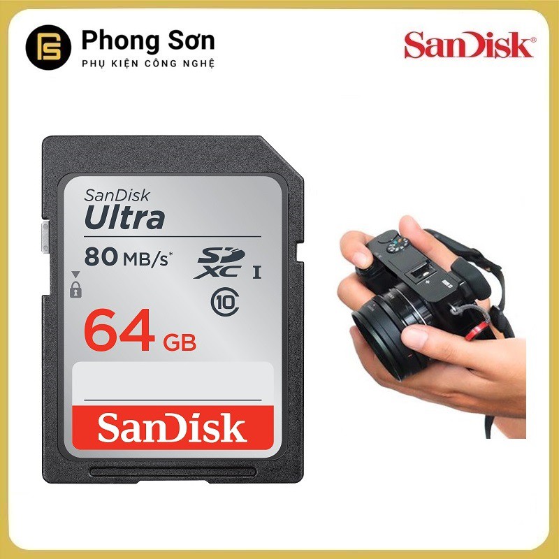 Thẻ nhớ SDXC 64GB Ultra 533x 80mb/s Sandisk | BigBuy360 - bigbuy360.vn
