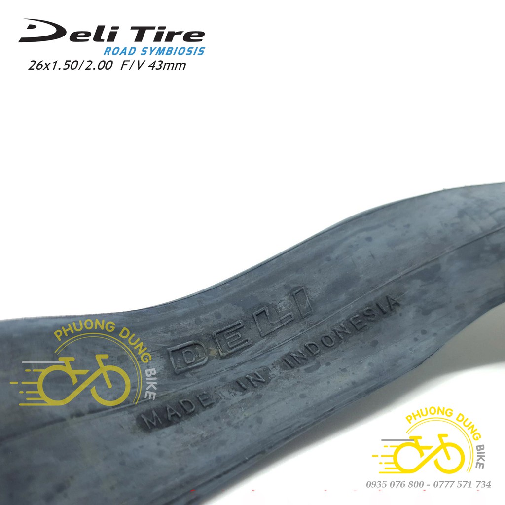 Ruột (Săm) xe đạp Deli Tire 26x1.5-2.0 43mm Van Pháp - Van Xe Đạp