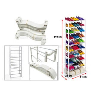 Kệ giày 10 tầng để giày dép thông minh