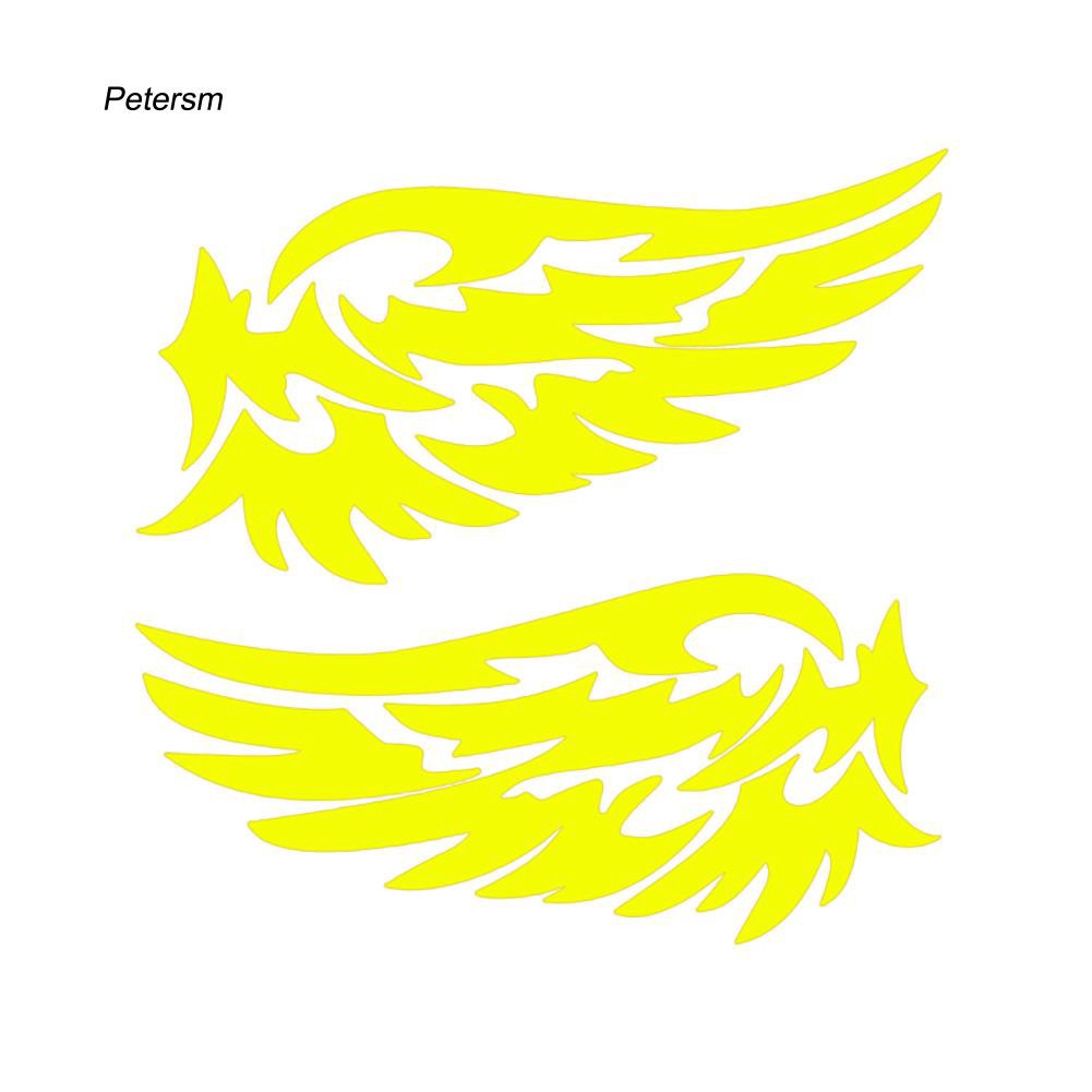 Bộ 2 miếng dán trang trí kính chiếu hậu xe ô tô hình lông vũ