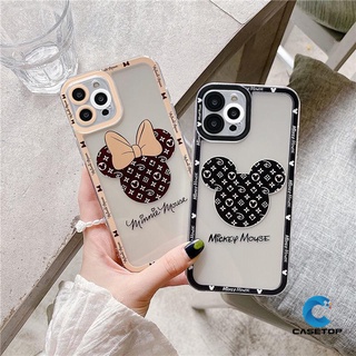 Ốp điện thoại TPU dẻo trong suốt họa tiết Mickey Minnie cho IPHONE 7 8 PLUS IPHONE 11 12 13 PRO MAX X XR XS MAX 6 6S PLUS SE 2020