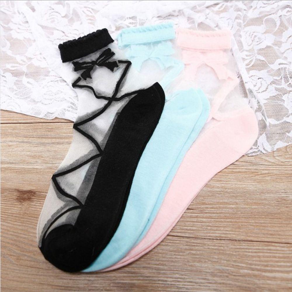 BEAUTY Kính Tất Lụa Phối Nơ Xinh Xắn Cho Nữ