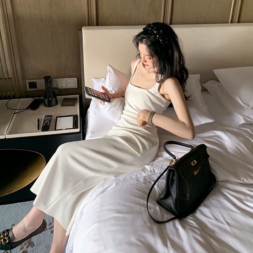 Đầm Hai Dây Kiểu Pháp Thời Trang Mùa Hè 2022 Cho Nữ