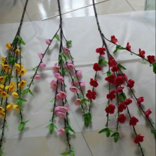 5 cành hoa đào mầu hồng giá tại xưởng