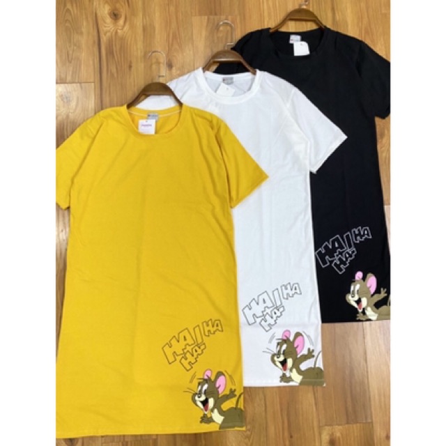 Váy suông in hình chuột jerry ha ha chất cotton cá tính | BigBuy360 - bigbuy360.vn