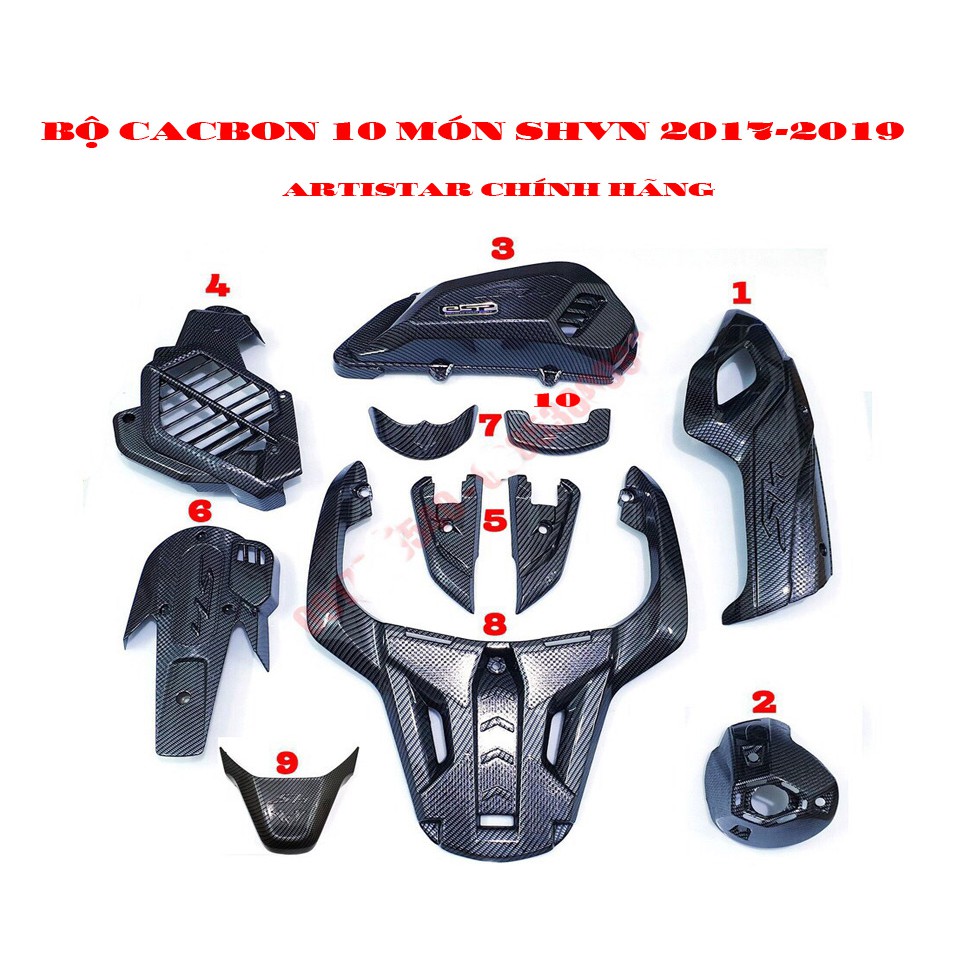 COMBO BỘ CACBON SH 2017-2019  ( chi tiết liệt kê bên dưới)
