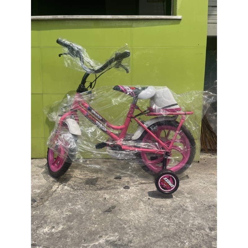 xe đạp nestle nan màu hồng cho bé