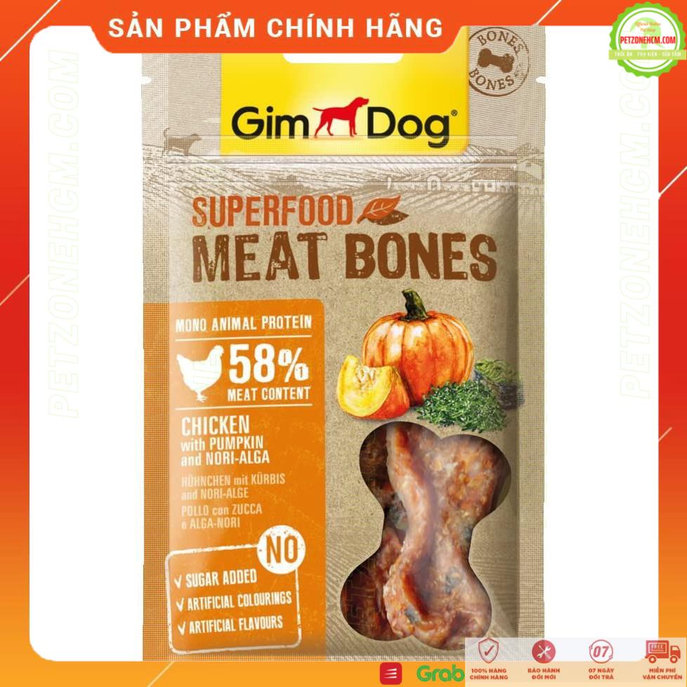 Thịt sấy nguyên miếng thơm ngon Gimdog nhập Đức 🐕 FREESHIP 🐕 70g Superfood Meatbones Chicken | Snacks Gim Dog cho chó