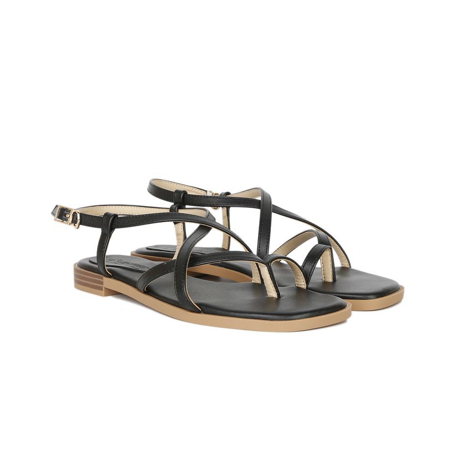 [Giảm Giá] Giày Sandal Hạnh Dung HD04426AD ( Màu kem - Đen - Hồng )