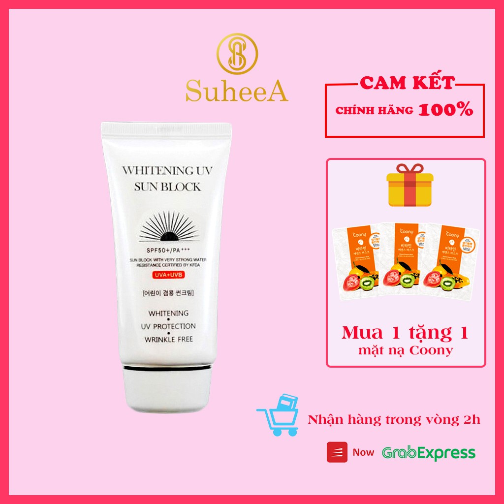 Kem chống nắng JIGOTT Whitening UV Sun Block Hàn Quốc dùng cho cả trẻ em 70ml