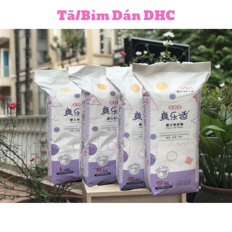 BỈM/TÃ DÁN DHC 🌟 FREE SHIP 🌟 Tã Cao Cấp Nội Địa TRUNG / Giấy tờ chứng nhận đầy đủ/ Đủ các Size S62/M56/L50/XL44