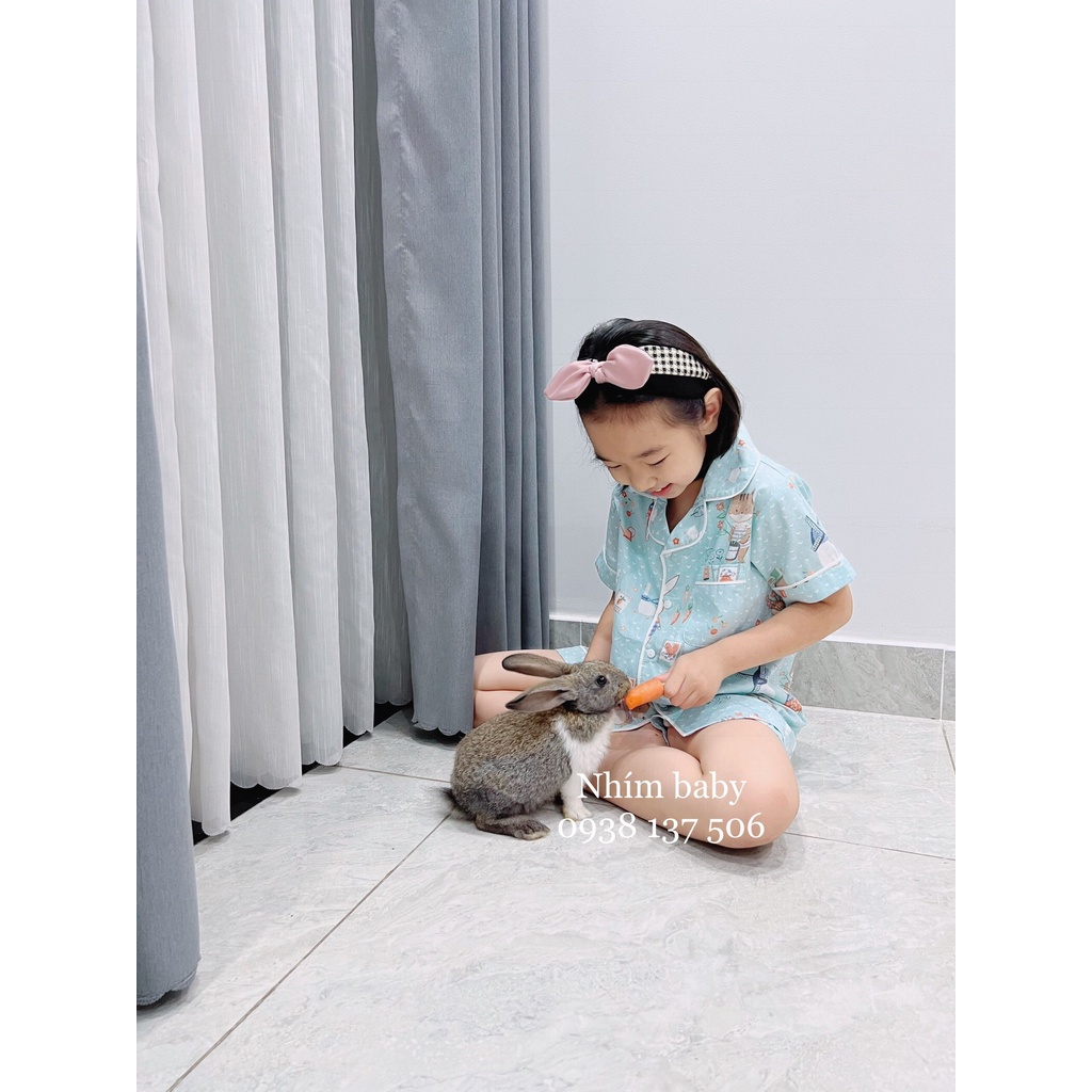 Bộ cộc Pyjama Melisa 3 màu thình thú dễ thương Nga Fish B1P3T5