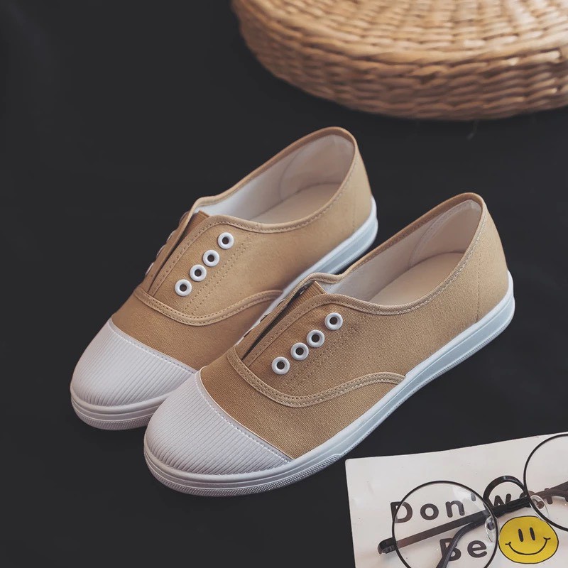 Giày thể thao lười không dây nhiều màu Ulzzang - có ảnh thật