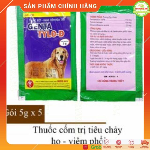 Một hộp genta tylo d cho chó mèo ️ FREESHIP ️ Combo hộp 100 gói Genta Tylo D dùng cho chó mèo  bệnh