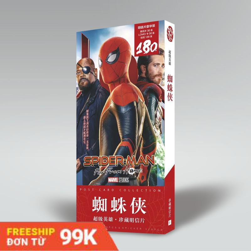 180 Bức ảnh Postcard SPIDERMAN Người Nhện Marvel Để Trang Trí Phòng Ngủ+Thiệp Sinh Nhật+Quà Tặng Ý Nghĩa+Sticker dán