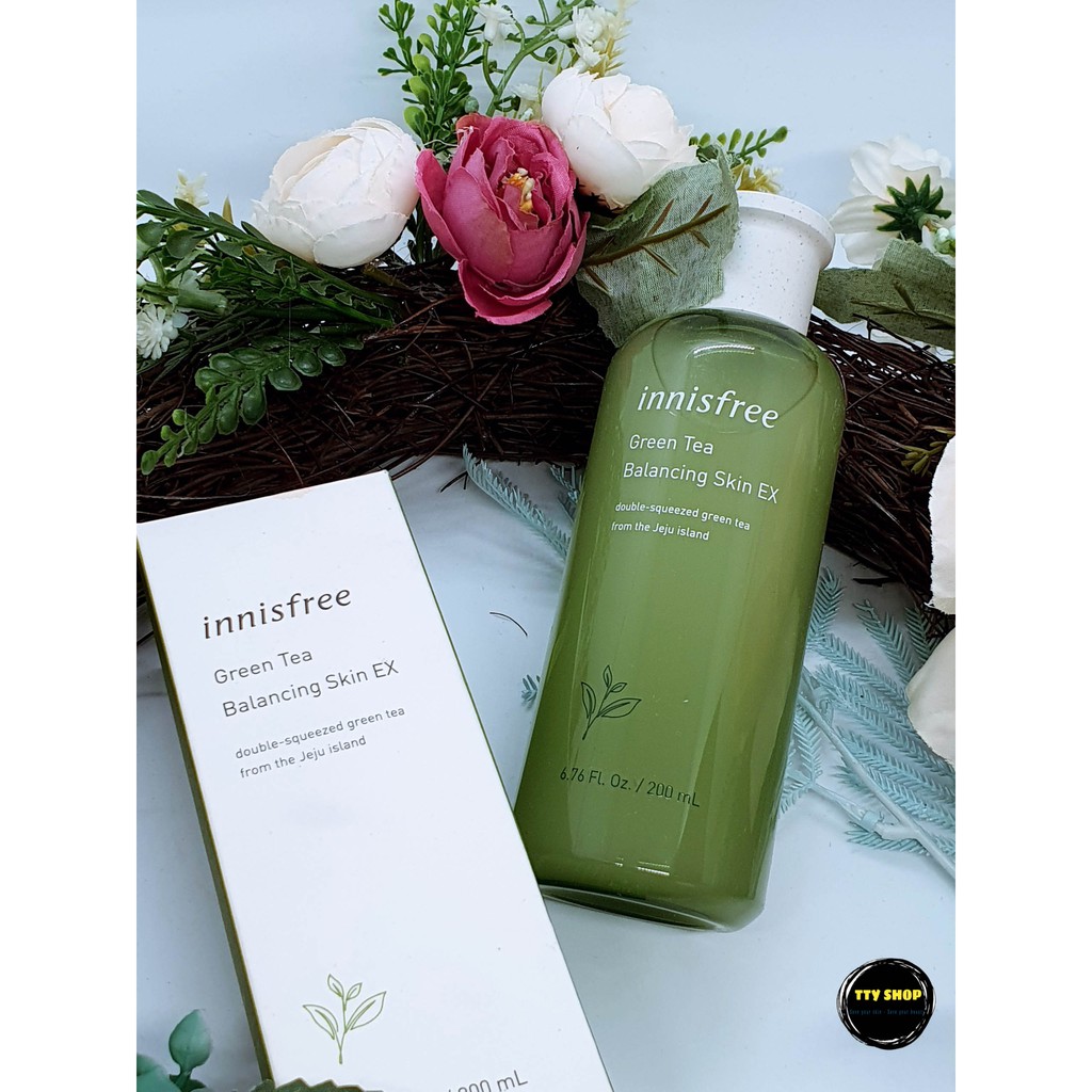 Nước Hoa Hồng Trà Xanh Innisfree Green Tea Balancing Skin EX 200ml