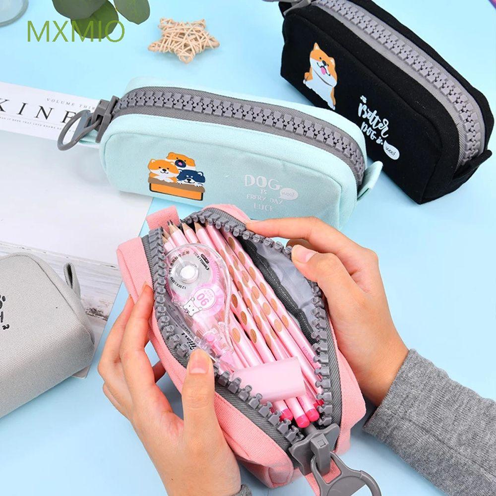 Túi đựng bút hình chú cún hoạt hình dễ thương đa chức năng kích thước lớn