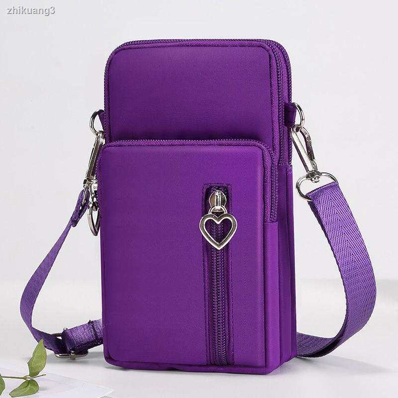 Túi đeo chéo Mini đựng điện thoại có khóa kéo thời trang