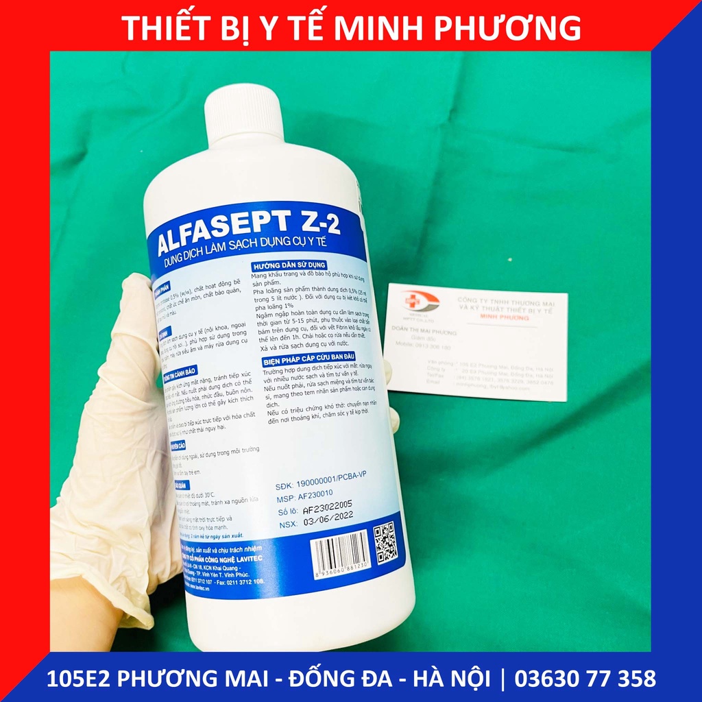 Dung dịch làm sạch dụng cụ y tế ALFASEPT Z- 2