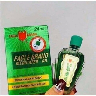 ✅ Dầu Gió Xanh 2 Nắp Eagle Brand chai 24ml
