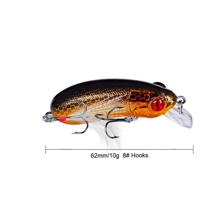 Mồi giả CC60 rất nhạy cá chuối, cá lóc, cá chim