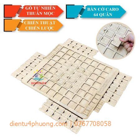 BỘ BÀN CỜ CARO BẰNG GỖ