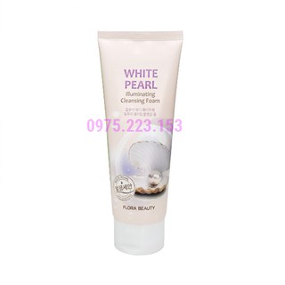 Sữa rửa mặt trắng sáng da ngọc trai Flora Beauty White Pearl Illuminating 150ml