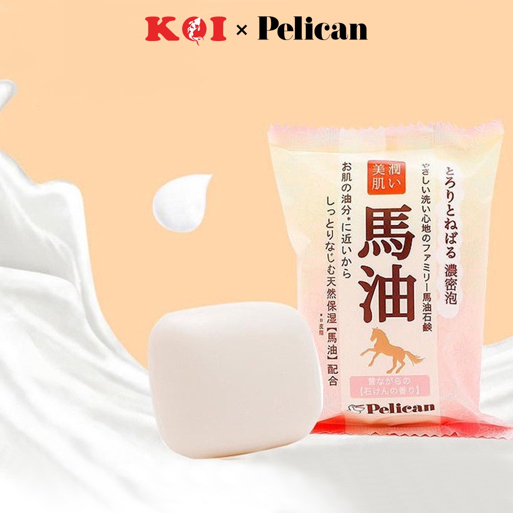Xà phòng rửa mặt chiết xuất từ dầu ngựa Pelican Horse Oil Facial Soap 100g
