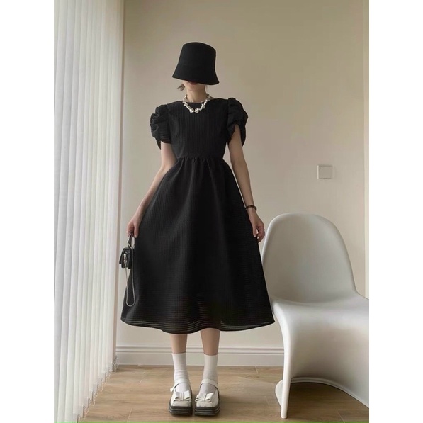 Đầm tay phồng dạo phố Anni BT171