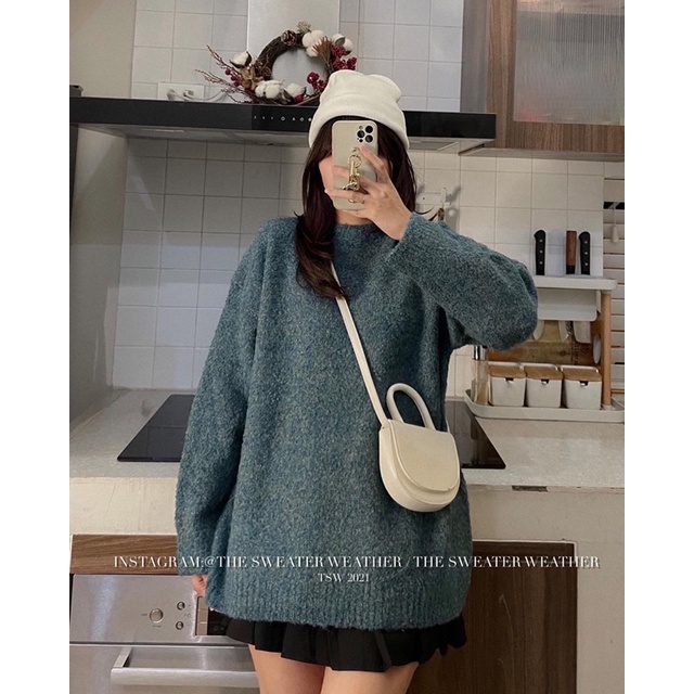 Áo len tiêu cổ tròn chất xù mềm the.sweaterweather TSW | BigBuy360 - bigbuy360.vn