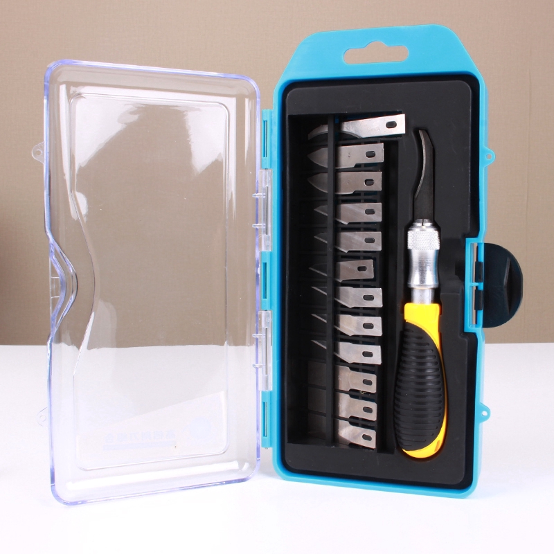 14 cái Lưỡi / Bộ Gravers Gỗ Khắc Dao Sở thích Tự khắc Cắt Điêu khắc Dao Dao mổ Cắt PCB PCB Sửa chữa Kim loại Xử lý