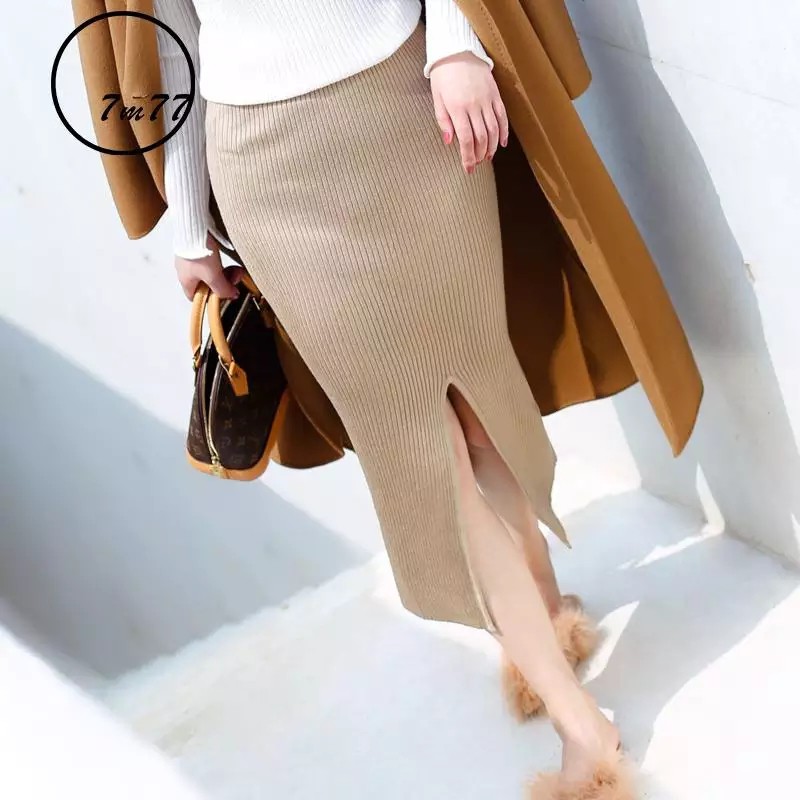 NEW! chân váy len bút chì xẻ tà | BigBuy360 - bigbuy360.vn