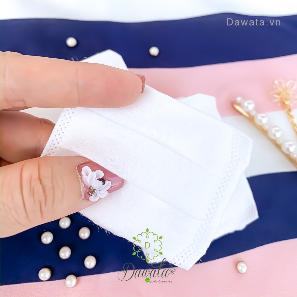 Bông Tẩy Trang MIHOO Hàn Quốc – Bông Hộp 80 Miếng Tiên Cá MIHOO COTTON PADS