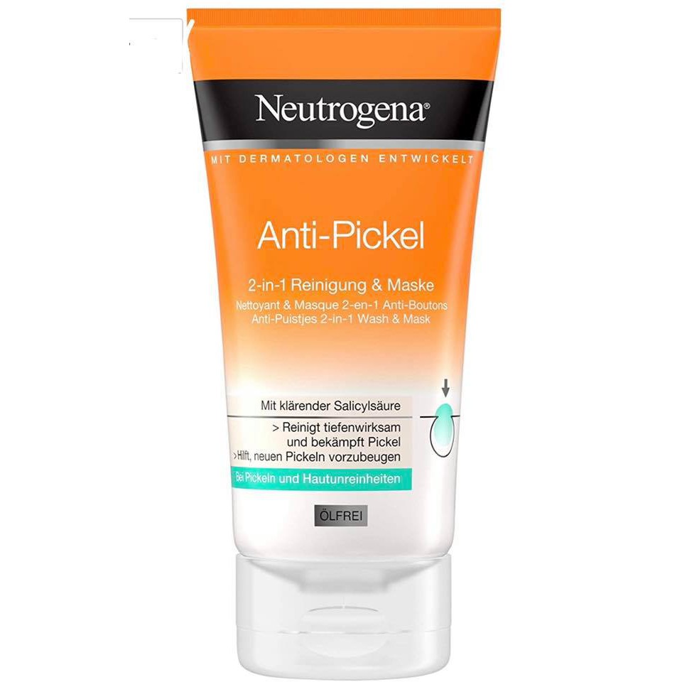 RỬA MẶT & MẶT NẠ CHỐNG MỤN 2 in 1 NEUTROGENA 150ml