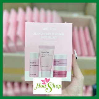 [MINI]Bộ Kit dưỡng trắng da mini Innisfree Jeju Cherry Blossom Special Kit 4 món