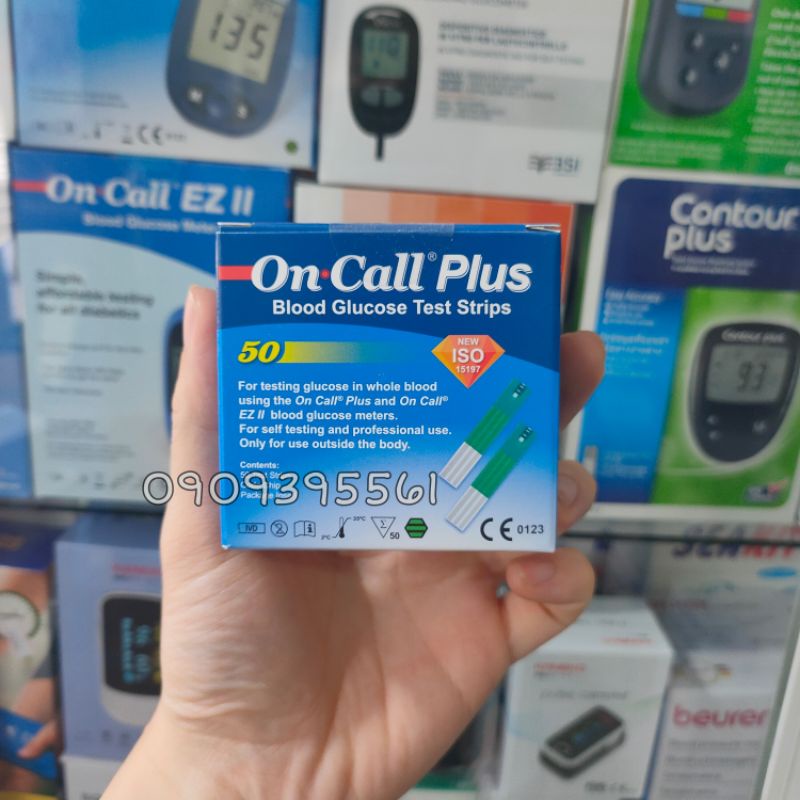 Que thử đường huyết Oncall Plus ( Hộp 2 lọ )