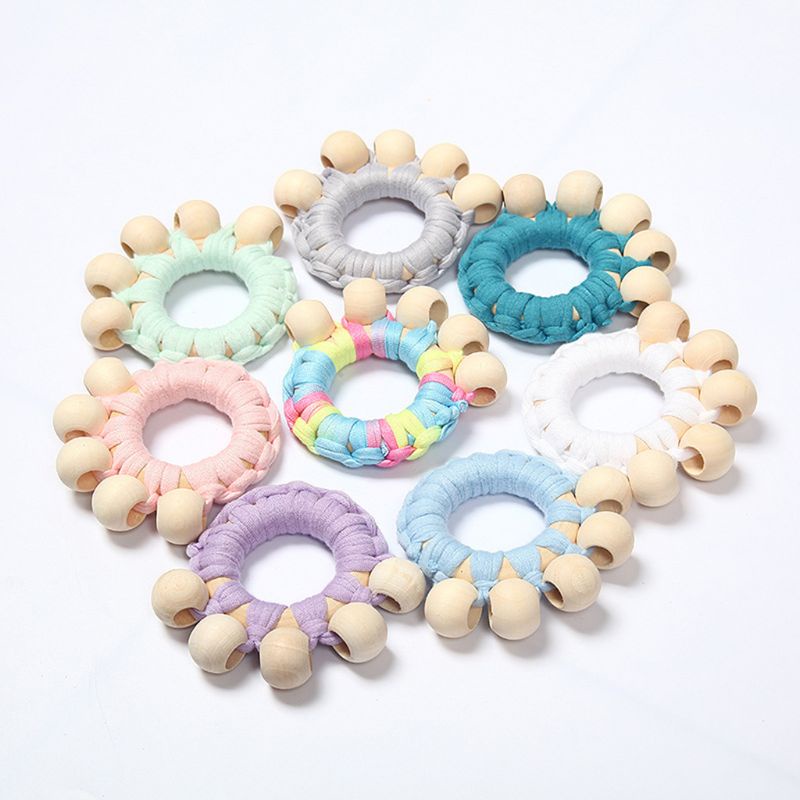 Đồ Chơi Vòng Tay Lục Lạc Phong Cách Boho Dành Cho Bé Mọc Răng