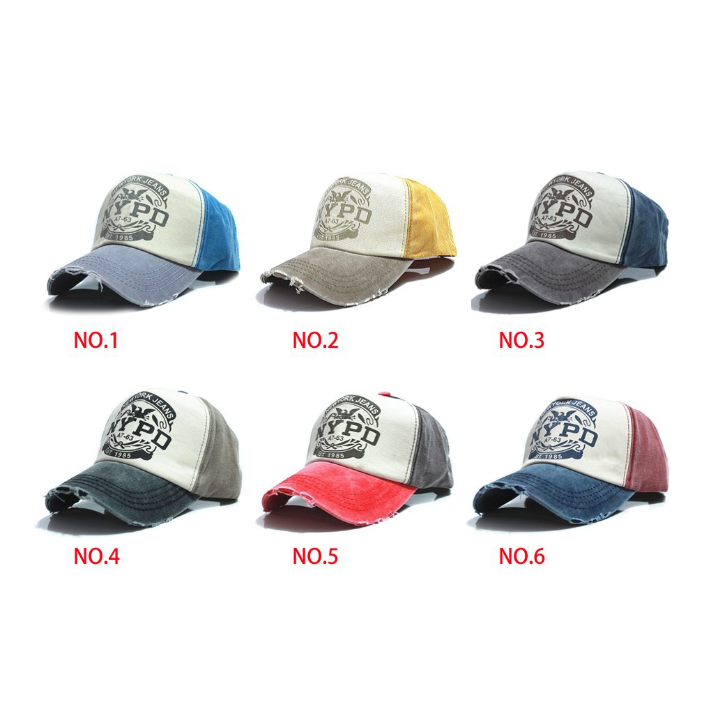 Mũ bóng chày cotton phong cách hip hop cho cả nam và nữ