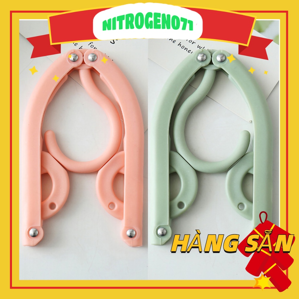 Nitrogen071 Móc treo quần áo gấp gọn cắm trại du lịch phượt dã ngoại câu cá - loại cao cấp