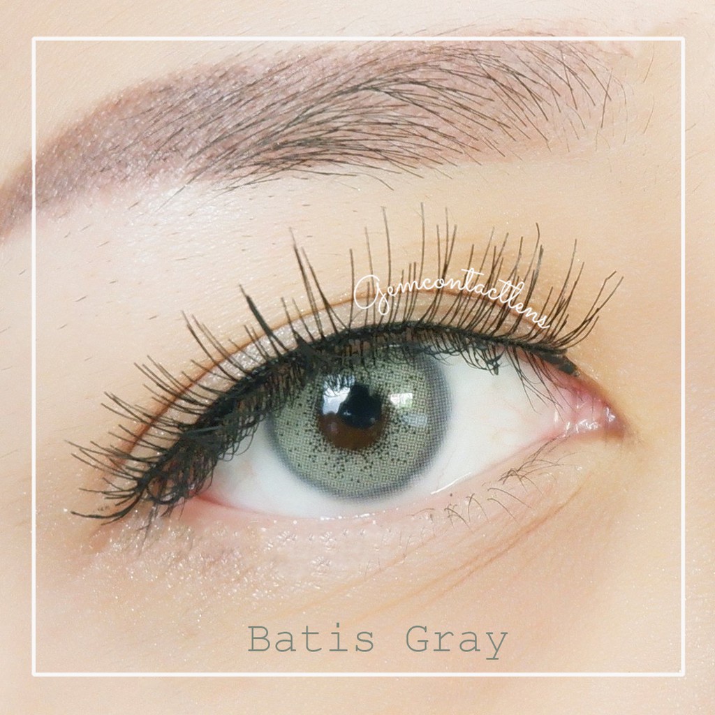 Lens áp tròng BATIS GRAY - HSD 1 NĂM và BENA GRAY Ẩm 55% HSD 6 Tháng - Kính Áp Tròng Không Viền Không Giãn Siêu Tây