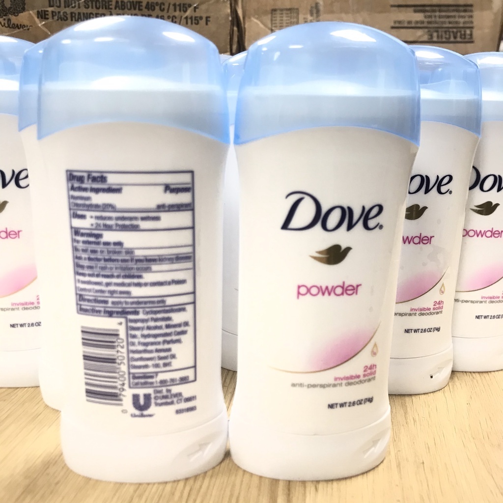 Sáp Khử Mùi Nữ Dove 24H Invisible Solid 74g