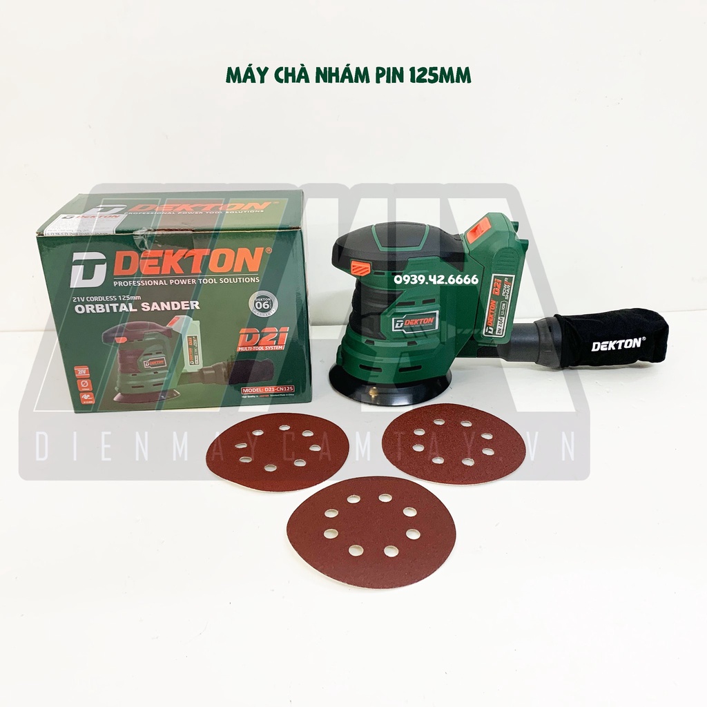 Máy chà nhám dùng pin Dekton D21-CN125 (thân máy )
