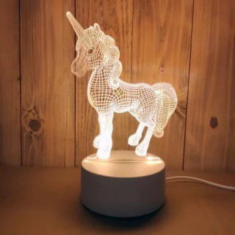 Đèn Ngủ Mẫu Mặt Trăng 3D Xinh Xắn đèn phụ kiện chụp mẫu nail làm quà tặng